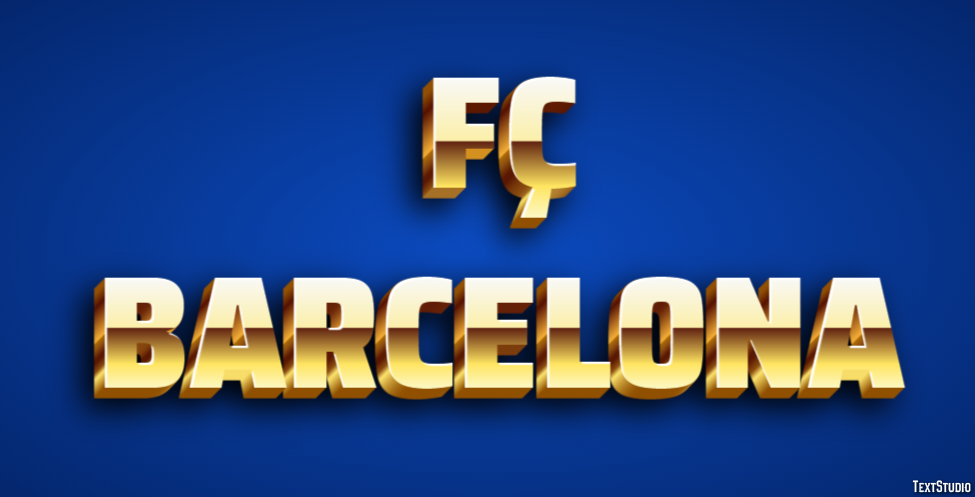 Fç Barcelona Effet de Texte