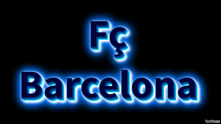 Fç Barcelona Effet de Texte