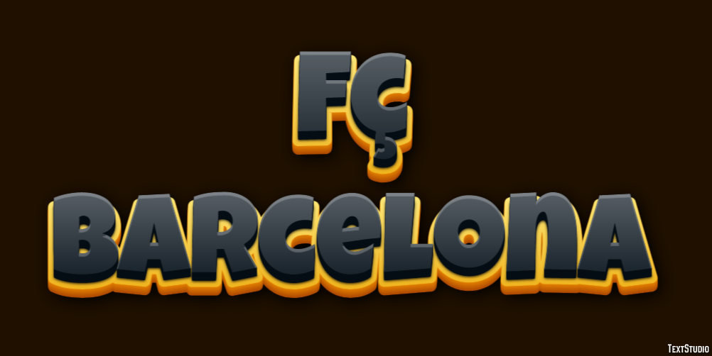 Fç Barcelona Effet de Texte