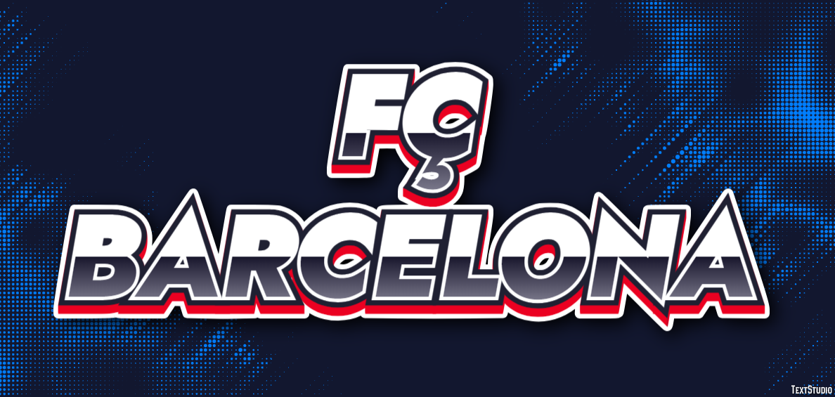 Fç Barcelona Effet de Texte
