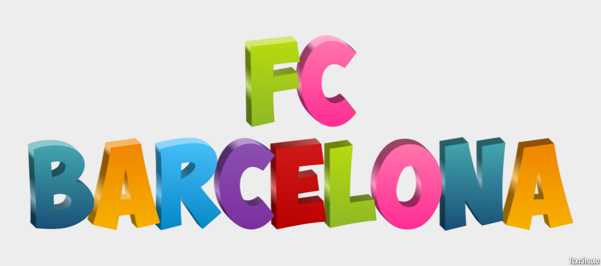 Fç Barcelona Effet de Texte