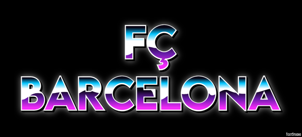 Fç Barcelona Effet de Texte