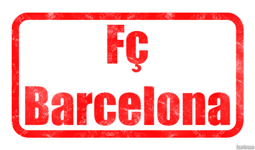 Fç Barcelona Texteffekt
