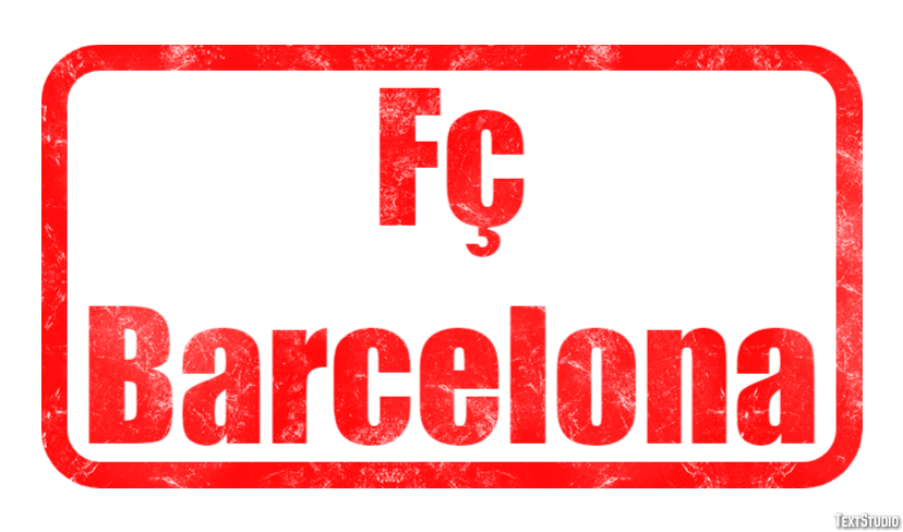 Fç Barcelona Effet de Texte