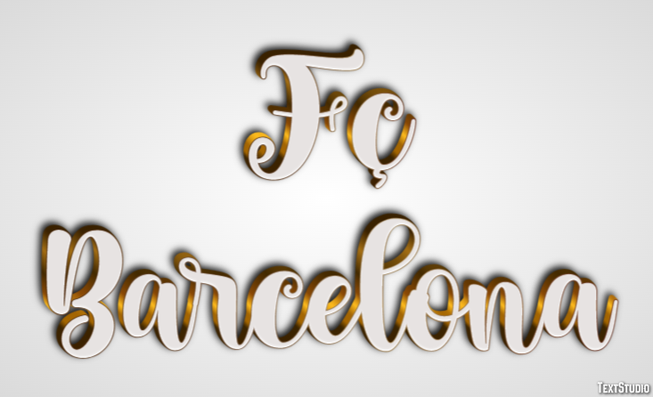 Fç Barcelona Texteffekt