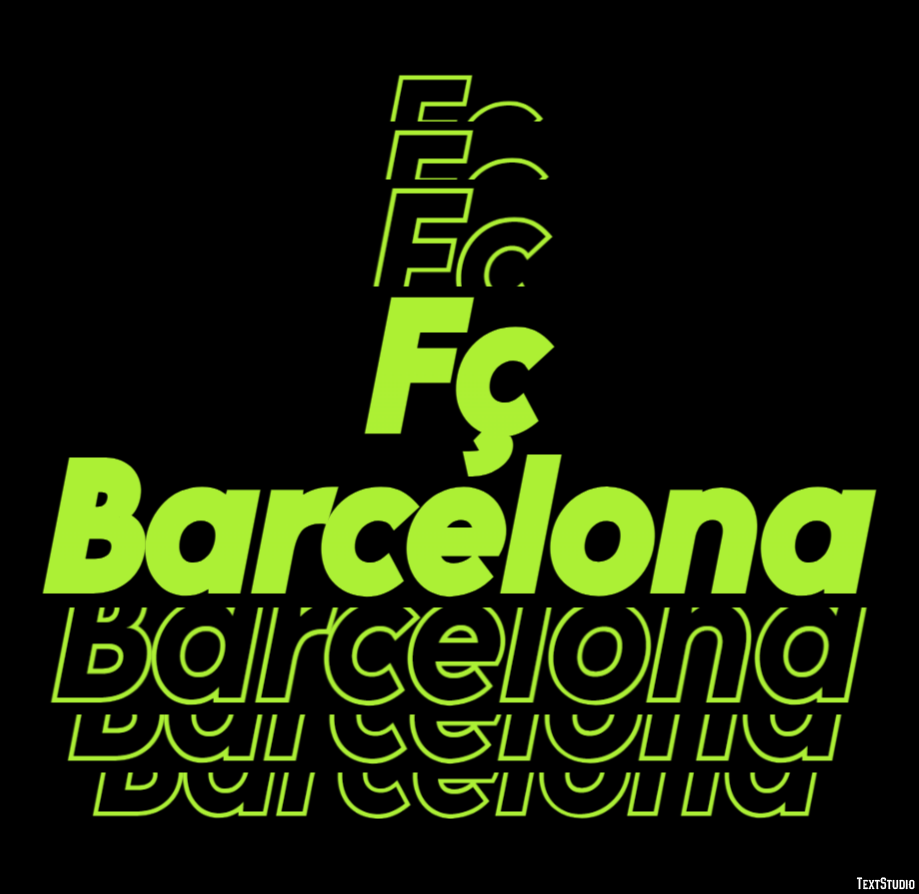 Fç Barcelona Effet de Texte
