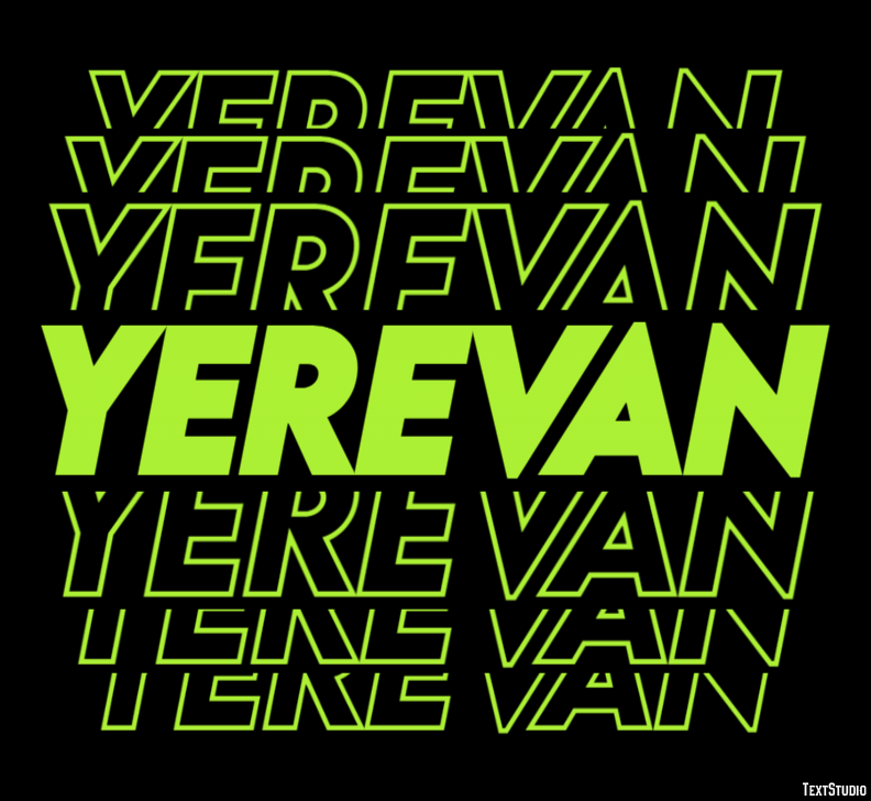 Yerevan Tekst Effect