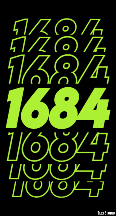 1684 Text Effect