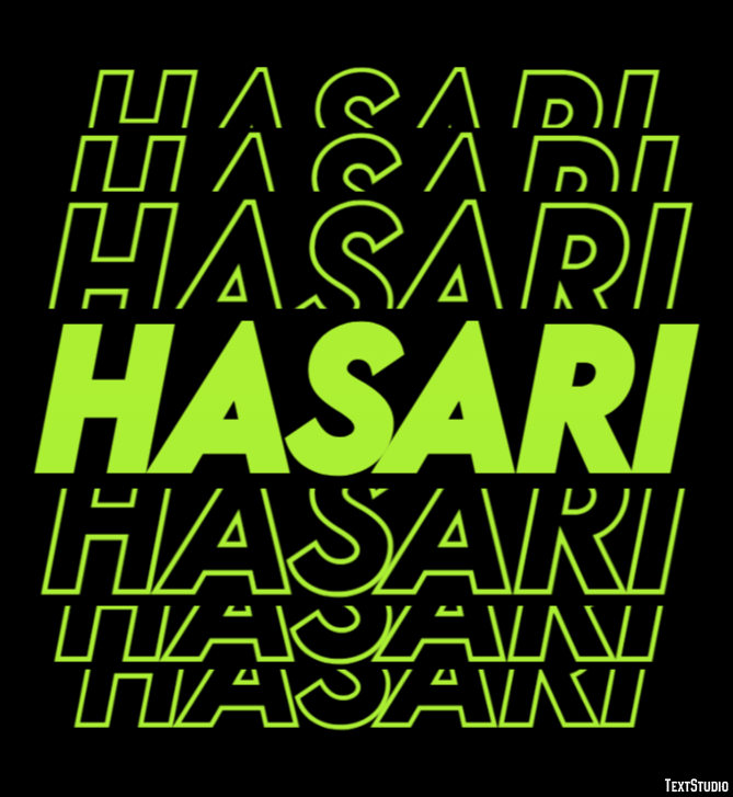 Hasari Efeito de texto