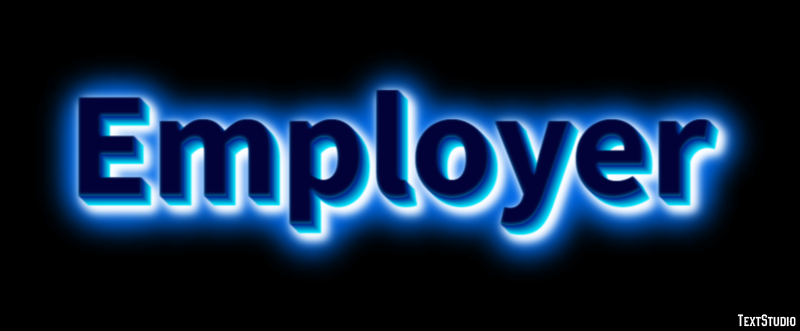 Employer Text Effect