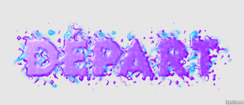 Départ Effet de Texte