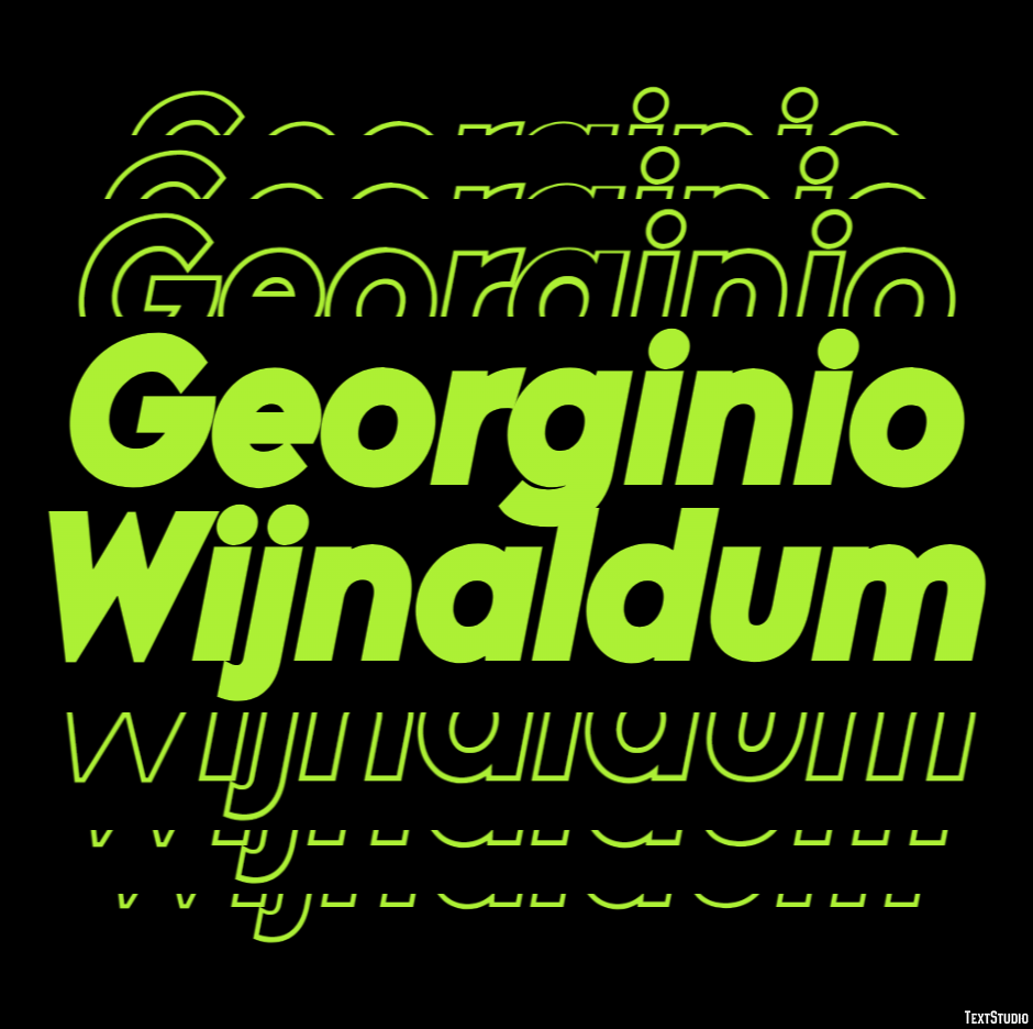 Georginio Wijnaldum Text Effect