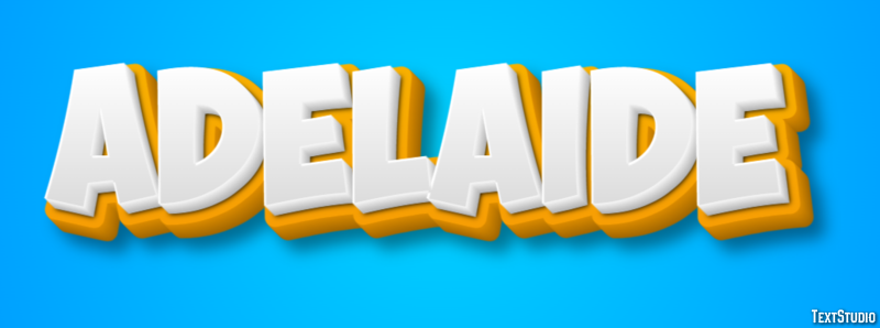 Adelaide Texteffekt