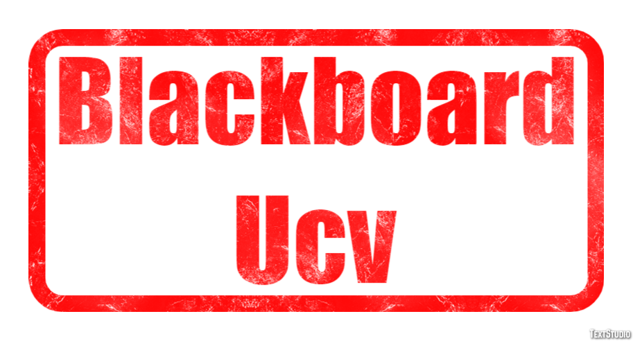 Blackboard Ucv Effetto testo