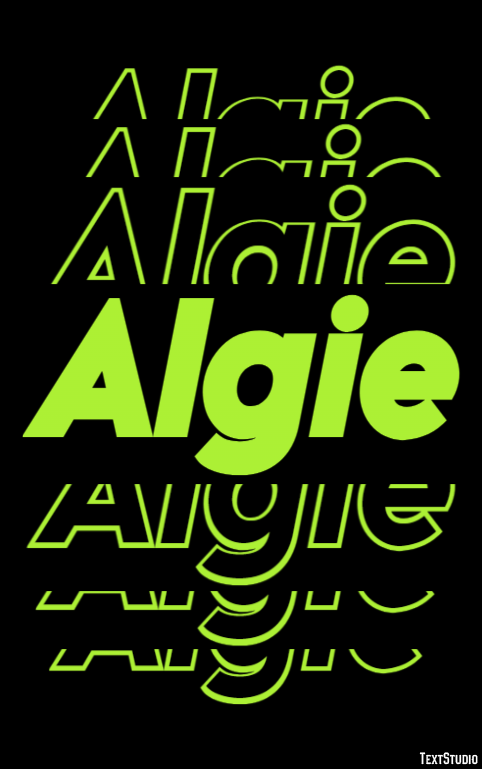 Algie Text Effect