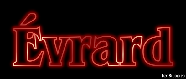 Évrard Efecto de texto