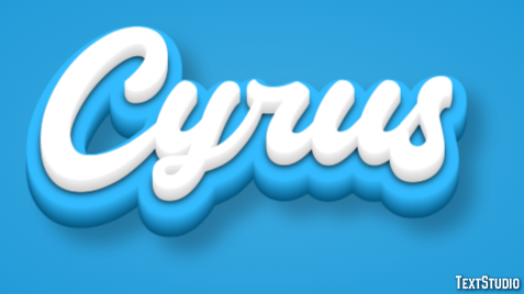 Cyrus Text Effect