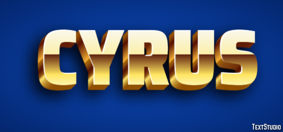 Cyrus Text Effect