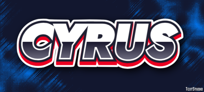 Cyrus Text Effect