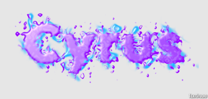 Cyrus Text Effect