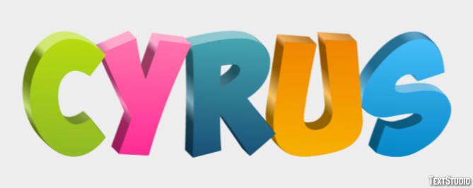 Cyrus Text Effect