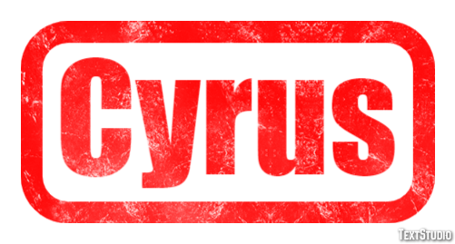 Cyrus Text Effect