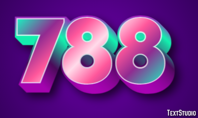 788 Эффект текста