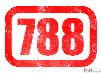 788 Эффект текста