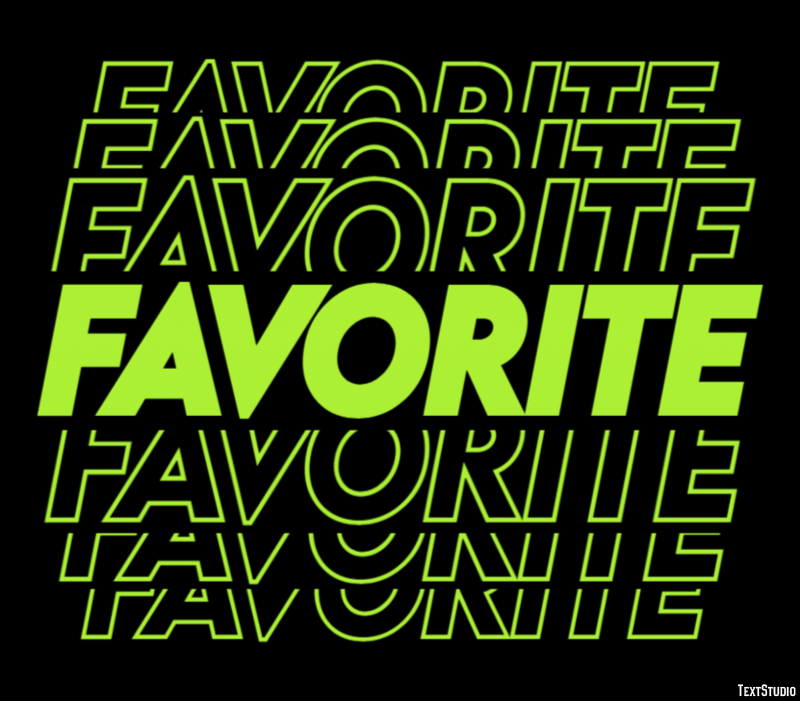 Favorite Text Effect