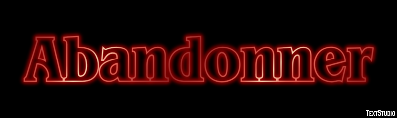 Abandonner Efecto de Texto