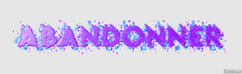 Abandonner Efecto de Texto