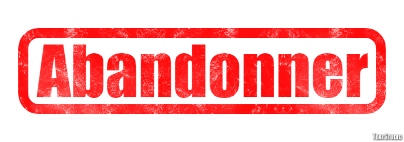 Abandonner Efecto de Texto