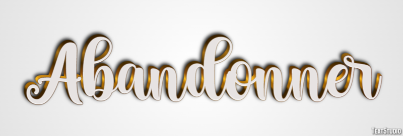 Abandonner Efecto de Texto