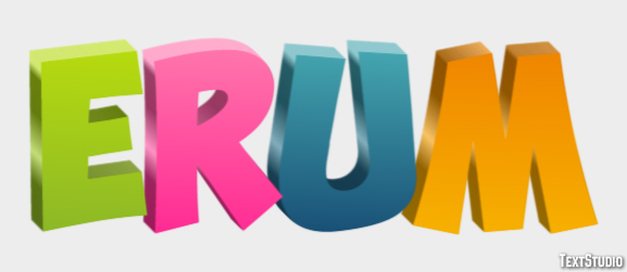 Erum Efecto de Texto