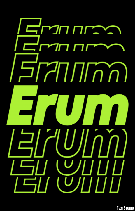 Erum Efecto de Texto