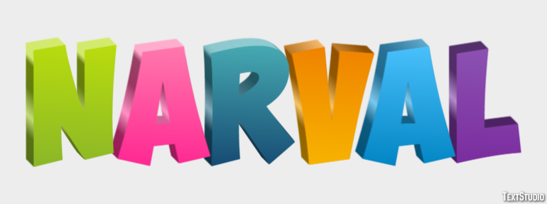 Narval Efecto de texto