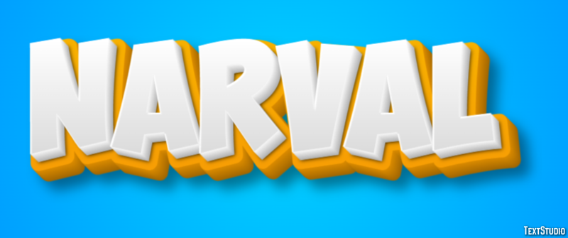 Narval Efecto de texto