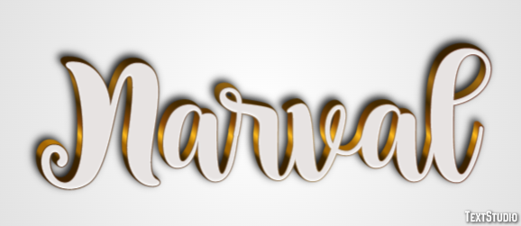 Narval Efecto de texto