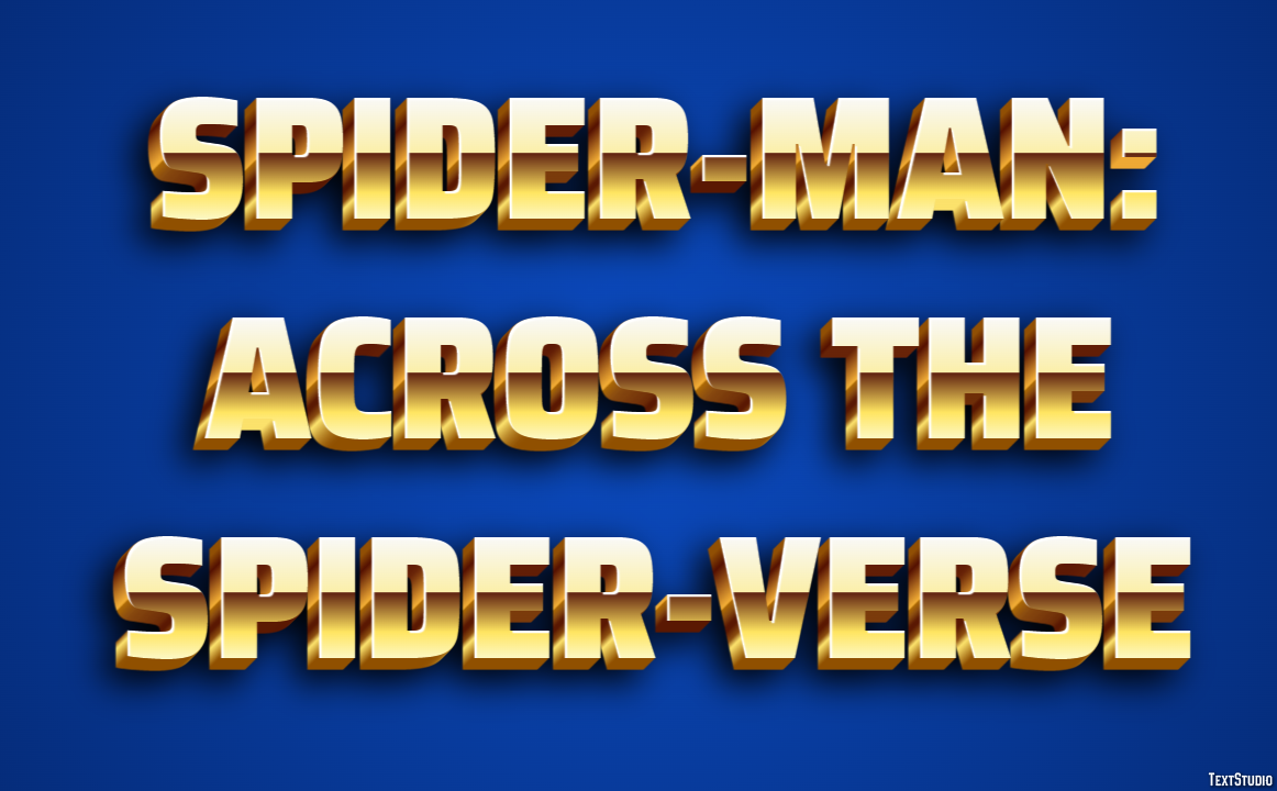 Spider-Man: Across the Spider-Verse テキスト効果