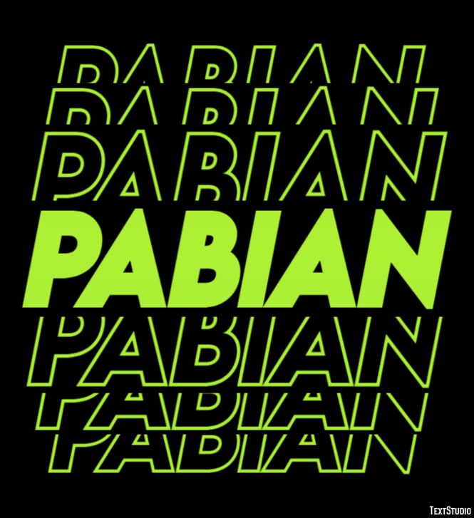 Pabian Efekt tekstowy