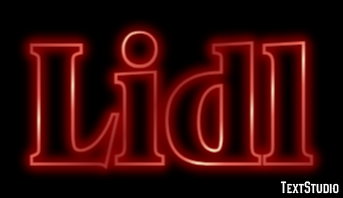 Lidl Text effect