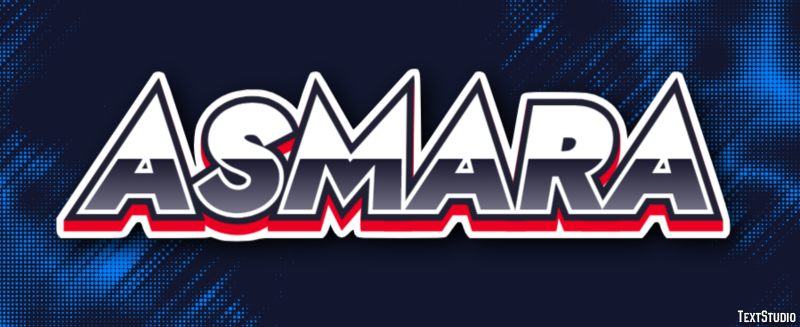 Asmara Texteffekt