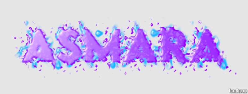 Asmara Texteffekt