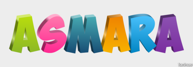 Asmara Texteffekt