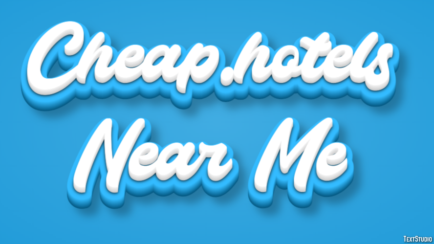 Cheap.hotels Near Me Efekt tekstowy