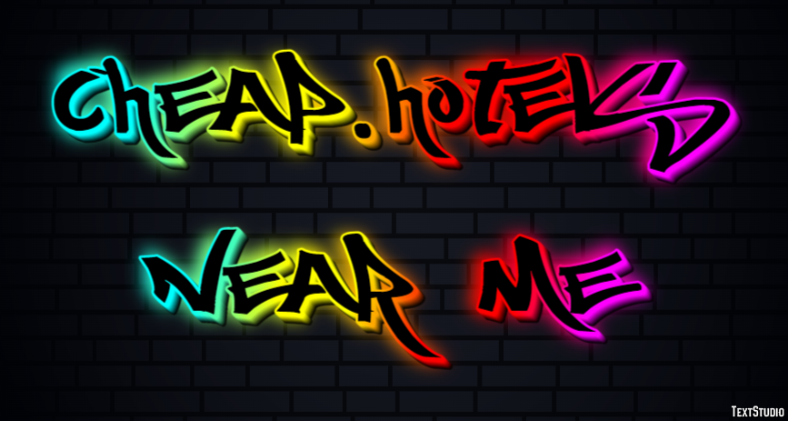 Cheap.hotels Near Me Efekt tekstowy