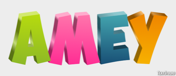 Amey Text effect