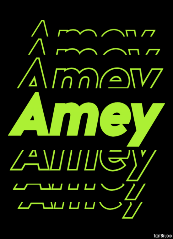 Amey Эффект текста