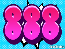 888 Efeito de texto