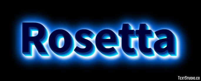 Rosetta Effetto testo